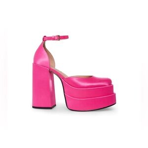 CHARLIZE BLACK SATIN Steve Madden With MISSING STRAP